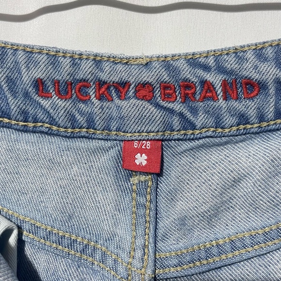 Lucky Brand Wide Leg Tencel Blend Soft Denim Pleated Palazzo Jeans Size 6 / 28 - Picture 14 of 16